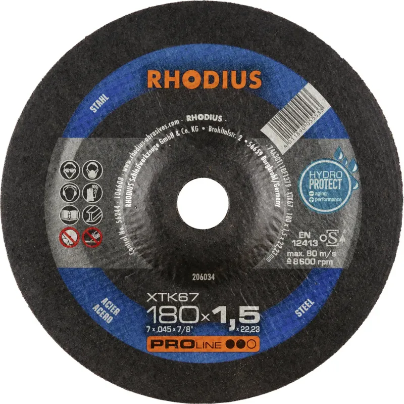 XTK67 206034 Trennscheibe 25 St. Stahl by Rhodius – product image 2 of 2