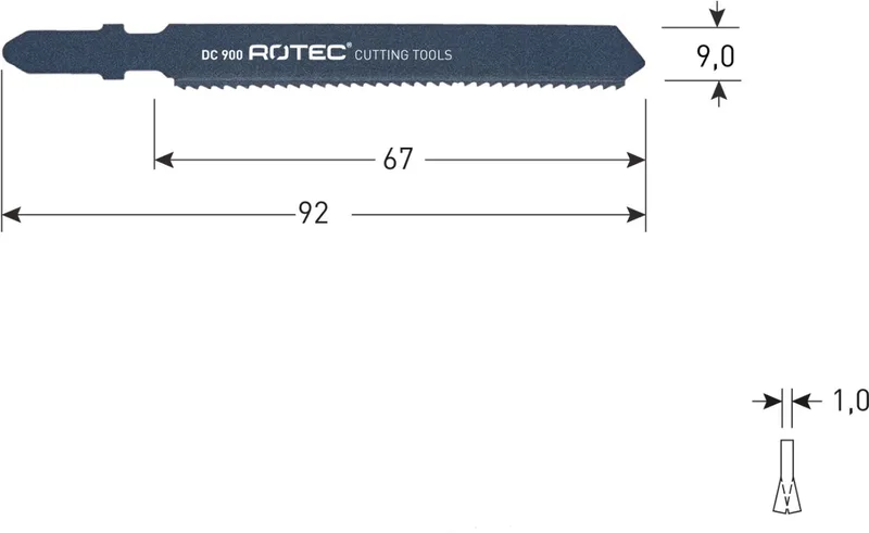 decoupeerzaagblad, DC900 (3st.) de Rotec – image du produit