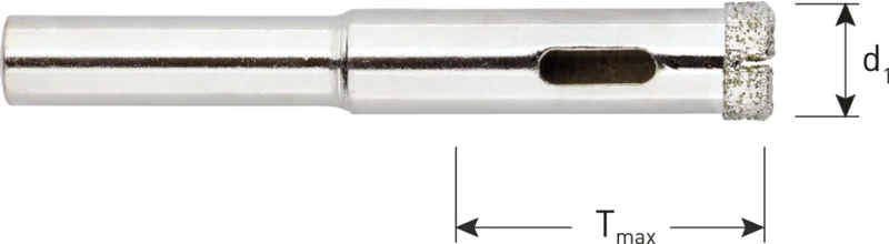 Diamant - tegelboor 10,0 mm van Rotec – productafbeelding