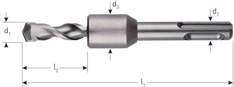 Hamerboor SDS+ dieptestop, ø6,0x33/110 mm van Rotec – productafbeelding