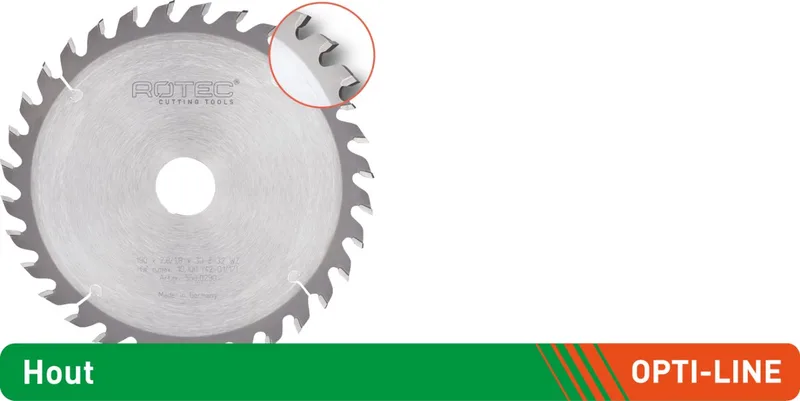 HM zaagblad voor handmachines, ø160x2,2x20mm Z=48 WZ - 5530136 von Rotec – Produktbild