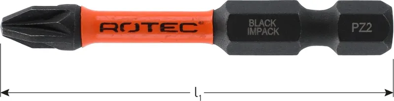 IMPACT Bit PH2 (Pozi) L 50 mm E6.3 2 stuks by Rotec – product image