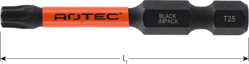 IMPACT Bit T10 (Torx) L 50 mm E6.3 2 stuks by Rotec – product image