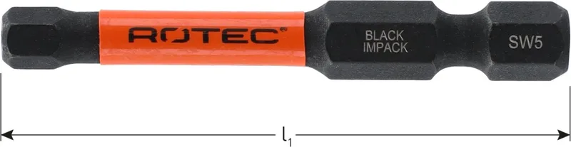IMPACT schroefbit HEX, SW3x50 (inbus) (2st.) van Rotec – productafbeelding