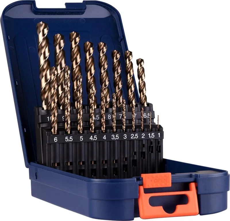 Metaalboren set Cobalt 19-delig in kunststof koffer. by Rotec – product image