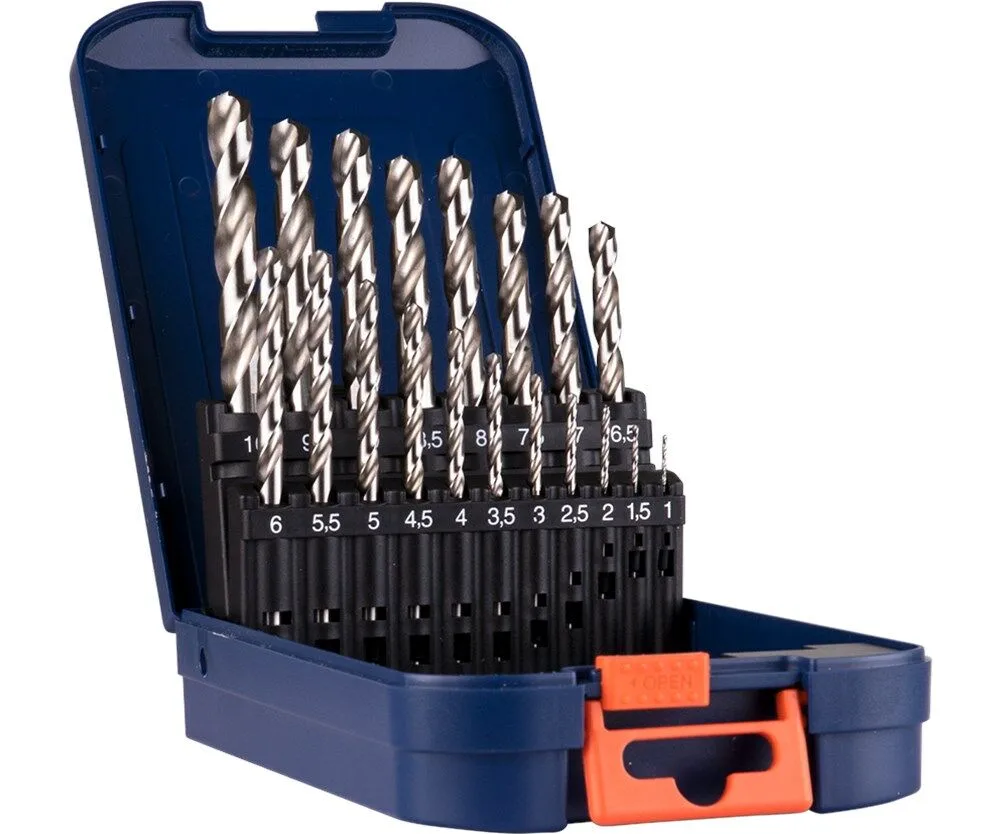 Metaalborenset HSS 1-10mm (19-dlg) van Rotec – productafbeelding