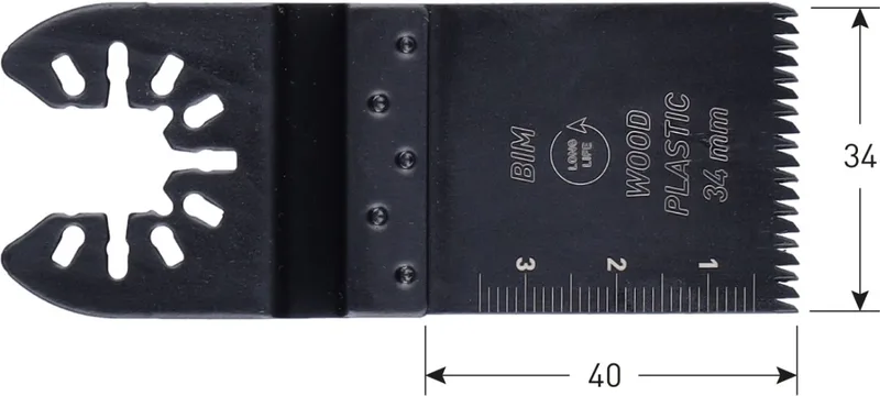 Open-Back invalzaagblad, BiM, type MTC34bi, 34 x 40 mm (1 stuk) de Rotec – image du produit