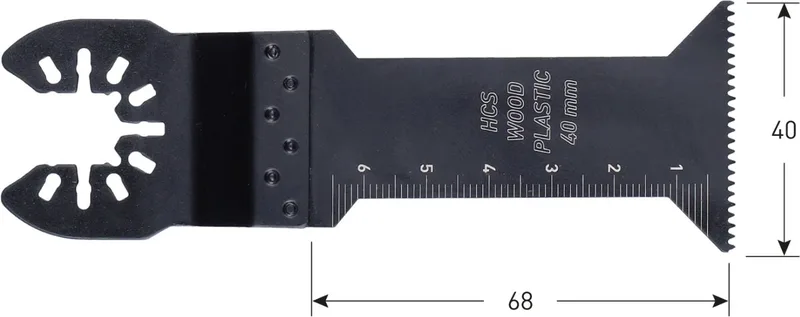 Open-Back invalzaagblad, HCS, type MTS40, 40 x 68 mm (5 stuk) de Rotec – image du produit