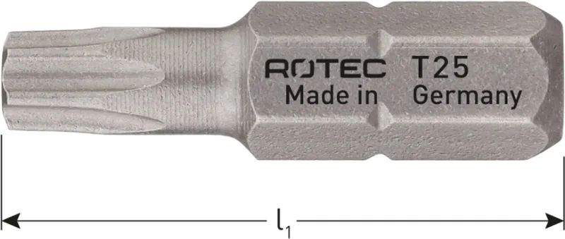PRO Bit T25 (Torx) L 25mm 2 stuks van Rotec – productafbeelding