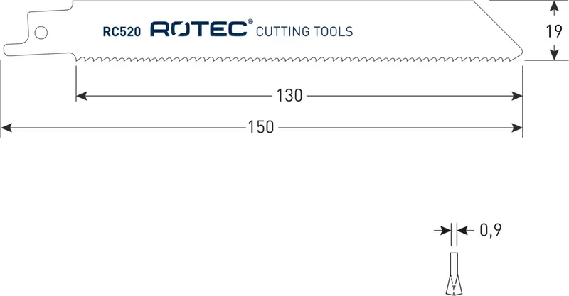 Reciprozaagblad RC520 / S922VF set 5 stuks by Rotec – product image