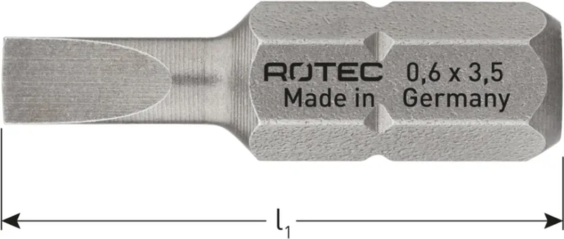 schroefbit, BASIC, SL1,2x6,5x25mm (sleuf) (2st.) by Rotec – product image