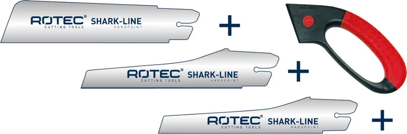 Sharkline handzaag set, 4-delig de Rotec – image du produit