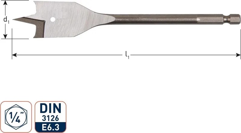 Speedboor met 1/4 inch. Bitaansluiting 17 x 152 mm de Rotec – image du produit