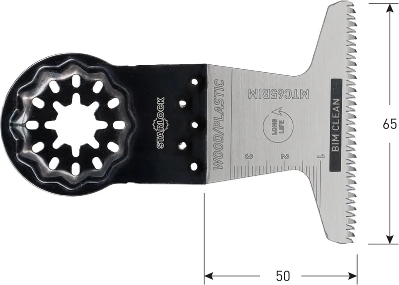Starlock invalzaagblad, BiM, type MTC65bi, 65x50mm (5 st.) by Rotec – product image