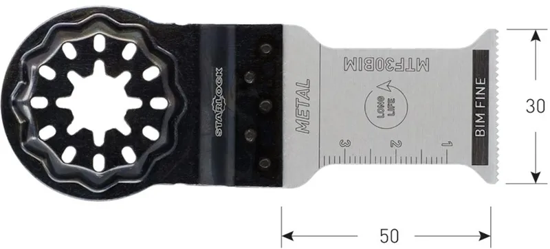 Starlock invalzaagblad, BiM, type MTF30bi, 30x50mm (10st.) by Rotec – product image