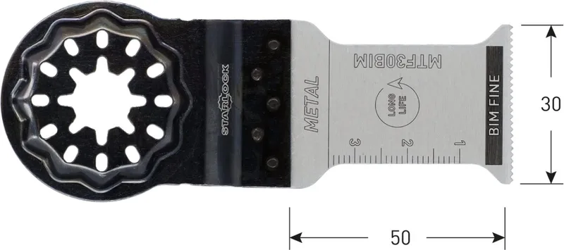 Starlock invalzaagblad, BiM, type MTF30bi, 30x50mm (5 st.) van Rotec – productafbeelding