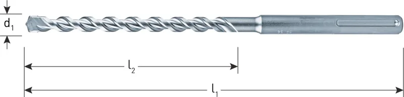 type 203 hamerboor SDS-max, 2-snijder, Ø 12 x 400 x 540 mm. by Rotec – product image
