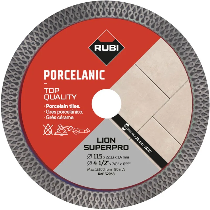 Diamantzaagblad LION SUPERPRO 115 mm - Diamantschijf by Rubi – product image