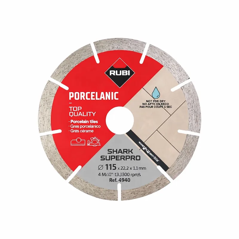 Diamantzaagblad SHARK 115 SUPERPRO 115 x 22,2 mm - Diamantschijf von Rubi – Produktbild