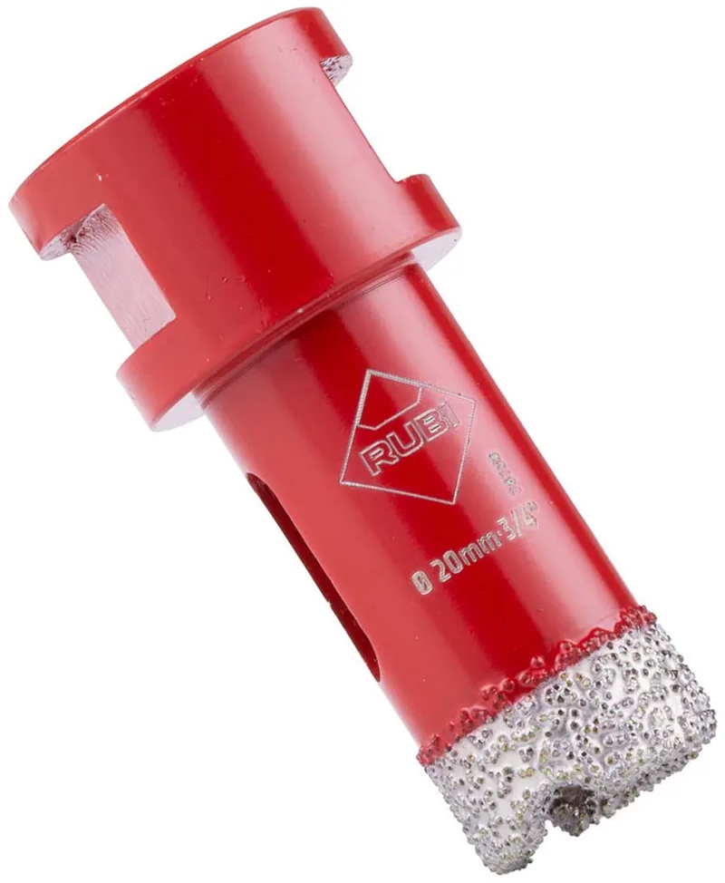 Drygres Diamantboor - 20mm - geschikt voor tegels by Rubi, Red – product image