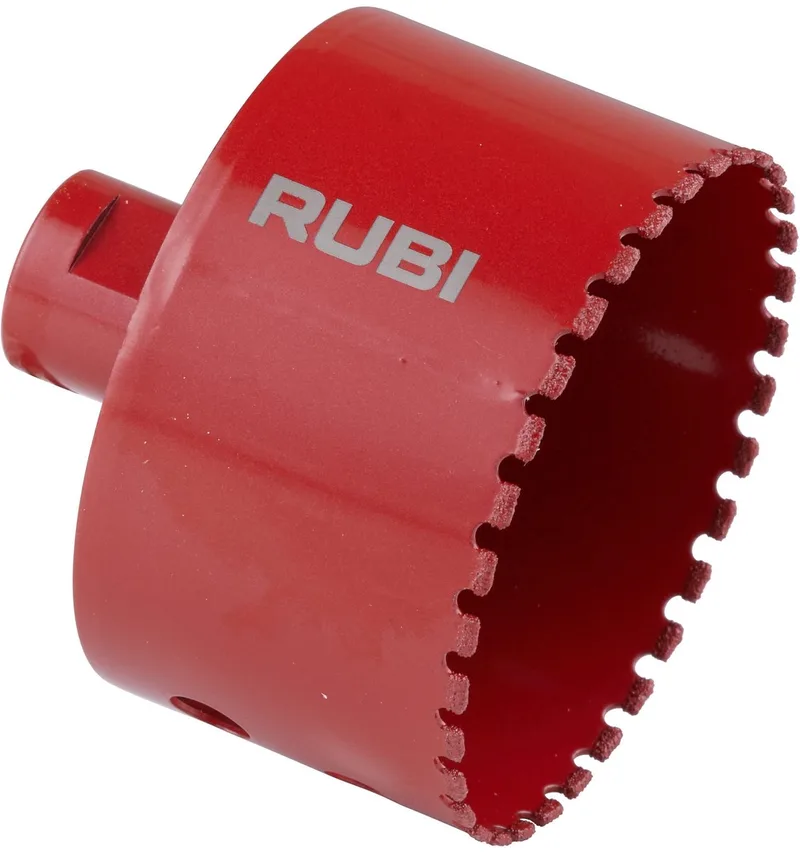 Drygres Premium diamantboor 75 mm (M14) - Diamantboor tegels van Rubi, Rood – productafbeelding