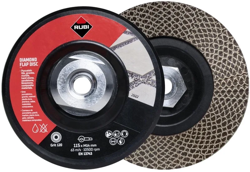 Flap Disc Diamant Lamellenschijf 115 mm Korrel 100/120 by Rubi – product image