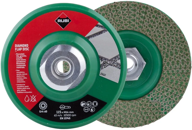 Flap Disc Diamant Lamellenschijf 115 mm Korrel 50/60 by Rubi – product image