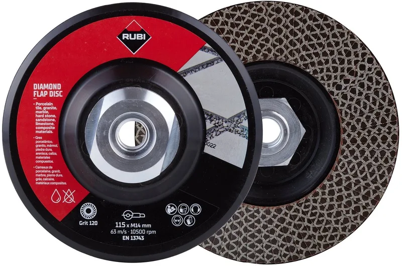 Flap Disc Diamant Lamellenschijf 125 mm Korrel 100/120 de Rubi – image du produit