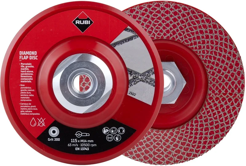 Flap Disc Diamant Lamellenschijf 125 mm Korrel 200 de Rubi – image du produit