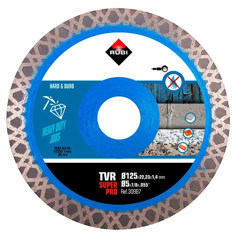 R30987 Diamanttrennscheibe 125 Mm van Rubi – productafbeelding