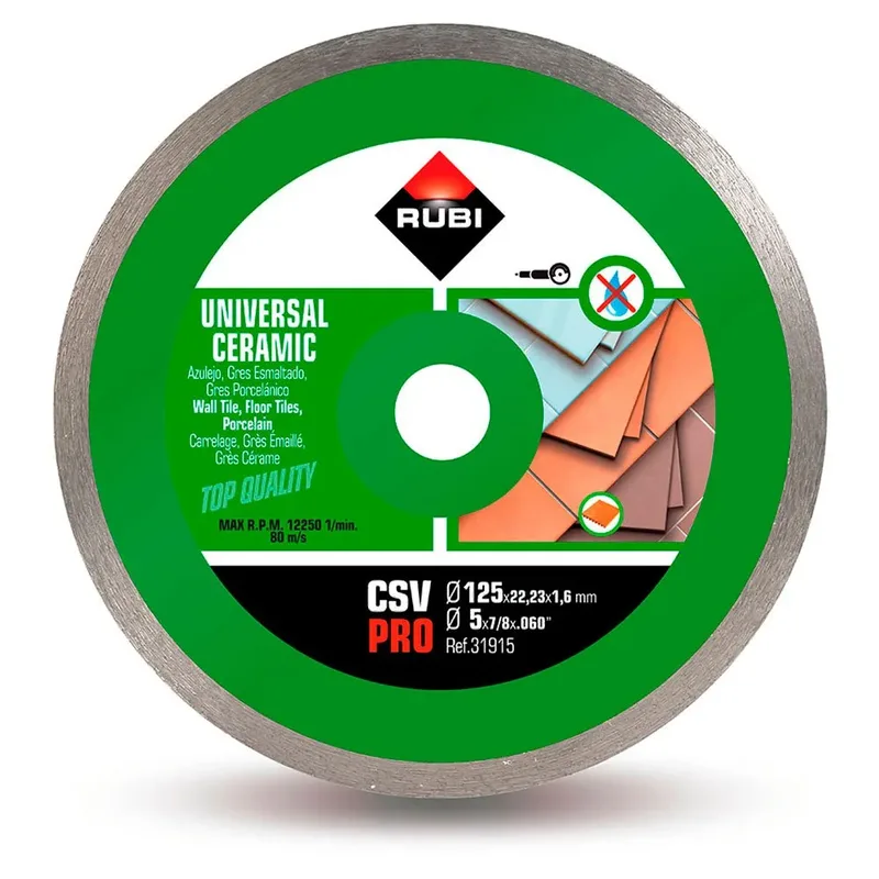 R31915 Diamanttrennscheibe 125 Mm van Rubi – productafbeelding