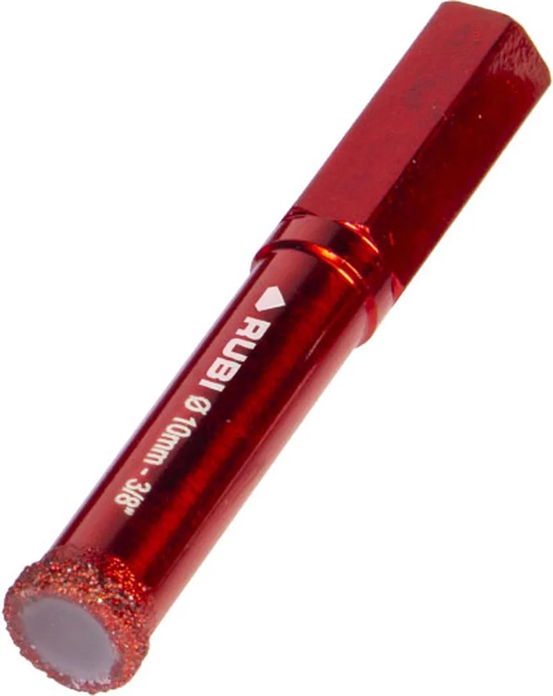 tegelboor 10mm – HEX - Diamantboor tegels van Rubi, Rood – productafbeelding