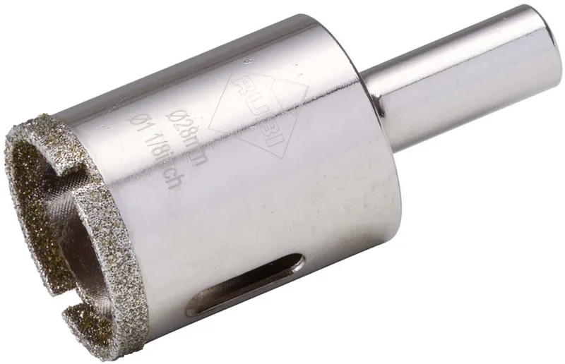 Tegelboor 28 mm nat van Rubi, Zilver – productafbeelding
