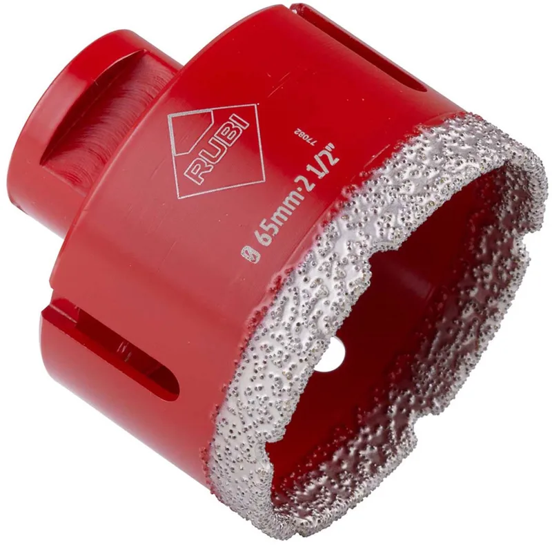 Tegelboor 65mm - M14 - Diamantboor tegels by Rubi, Red – product image
