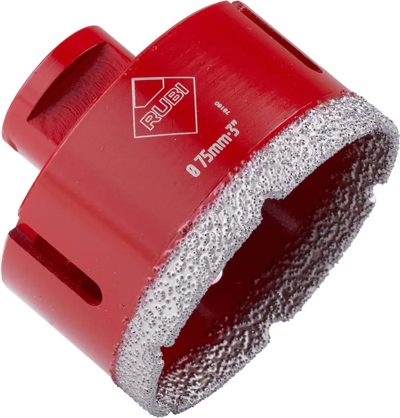Tegelboor 75mm - M14 - Diamantboor Tegels by Rubi – product image