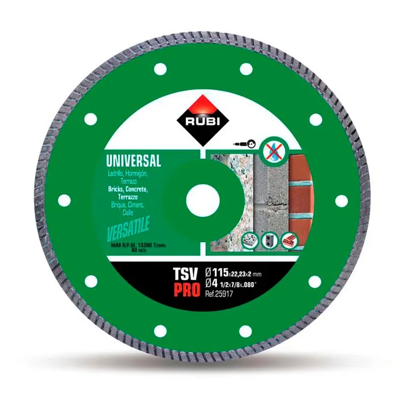 Tsv 115 Pro 115 Mm Diamanttrennscheibe de Rubi – image du produit