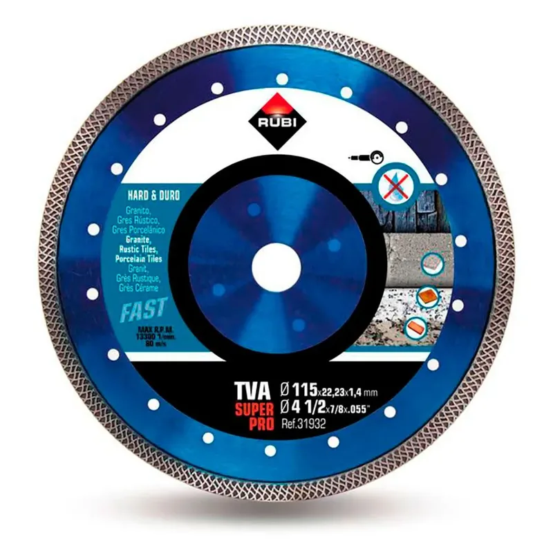 Tva 115 Super Pro 115 Mm Diamanttrennscheibe von Rubi – Produktbild