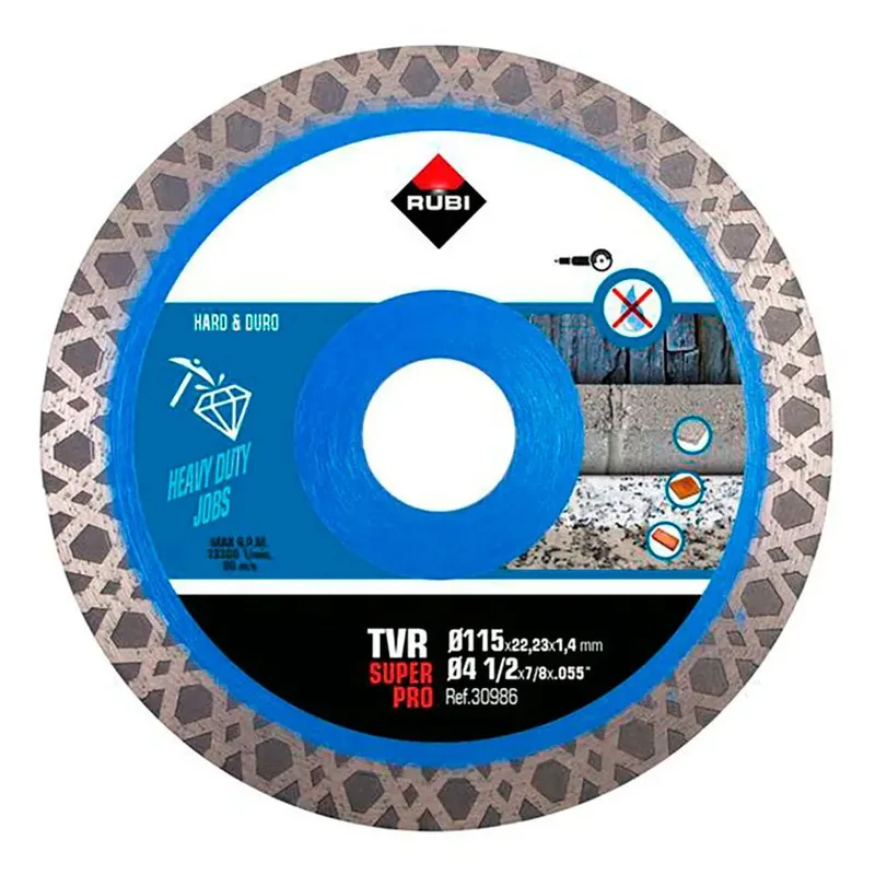 Tvr 115 Super Pro 115 Mm Diamanttrennscheibe van Rubi – productafbeelding