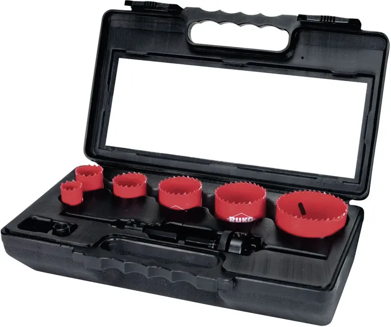 A106340 A106340 Lochsägen-Set 8teilig 22 mm, 29 mm, 35 mm, 44 mm, 51 mm, 68 mm 1 Set by Ruko – product image