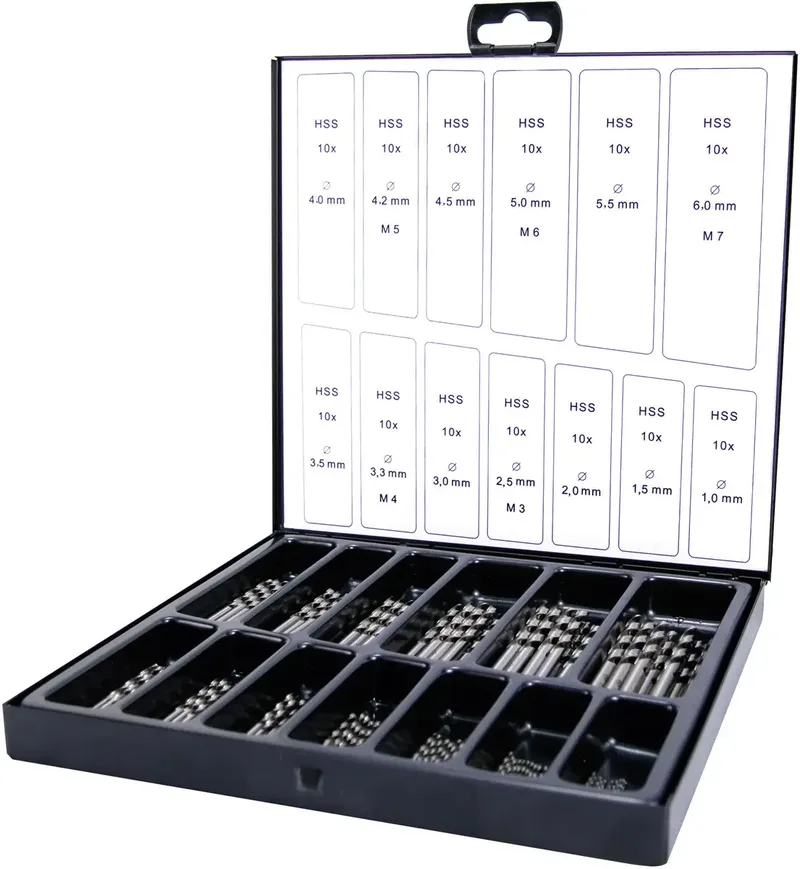 A214195 HSS Metall-Spiralbohrer-Set geschliffen DIN 338 1 Set by Ruko – product image