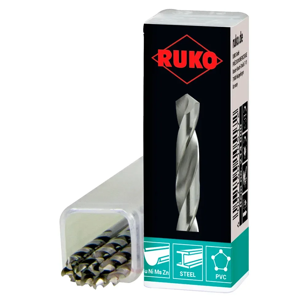 Din 338 Hss Ground Self-centering Helical Ø 10.25 Mm Metaalboor 10 Eenheden fra Ruko – produktbillede