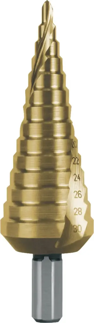 RUKO 101052T HSS Stufenbohrer Gesamtlänge 100 mm TiN Dreiflächenschaft 1 St. de Ruko – image du produit 1 sur 3