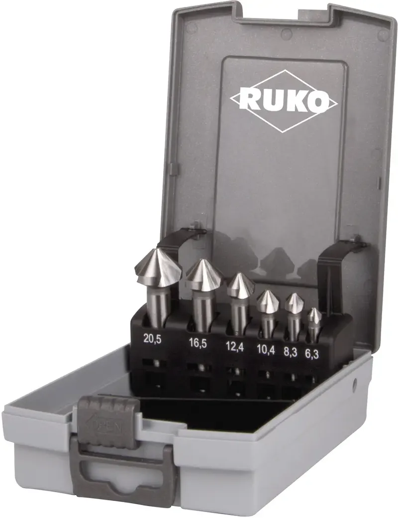 Fraisage Conique Din 335 Type C 90° Hss 6 Unités de Ruko – image du produit 1 sur 4