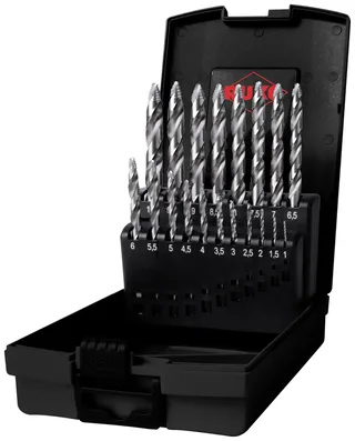 RUKO 259214RO ULTIMATECUT HSS-G Spiralbohrer-Set 19teilig 1 mm, 1.5 mm, 2 mm, 2.5 mm, 3 mm, 3.5 mm, 4 mm, 4.5 mm, 5 mm, 5.5 mm, 6 mm, 6.5 mm, 8 mm, 10 mm DIN by Ruko – product image 1 of 2