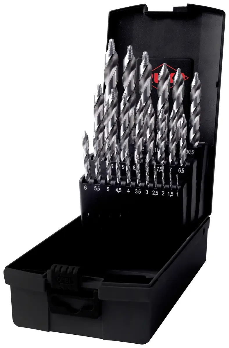 ULTIMATECUT Spiralbohrer-Satz DIN 338 Typ FLOWSTEP Spitze, HSS-G in ABS-Kunststoffkassette - 25 tlg. von Ruko – Produktbild 1 von 2