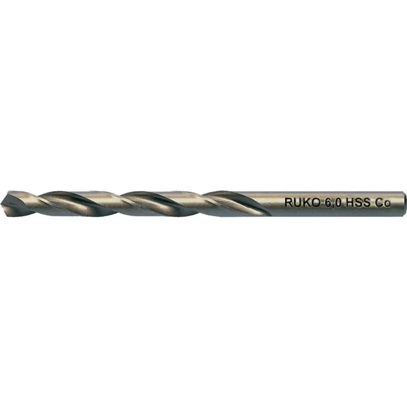 Spiralbohrer DIN 338 Typ INOX D.6,1mm HSS-Co5 profilgeschl.Zyl.schaft de Ruko – image du produit