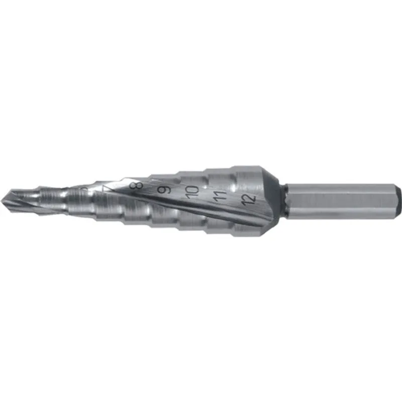 Stufenbohrer Bohrber.4-12mm HSS-Co Spiralnut Stufen 9 RUKO by Ruko – product image