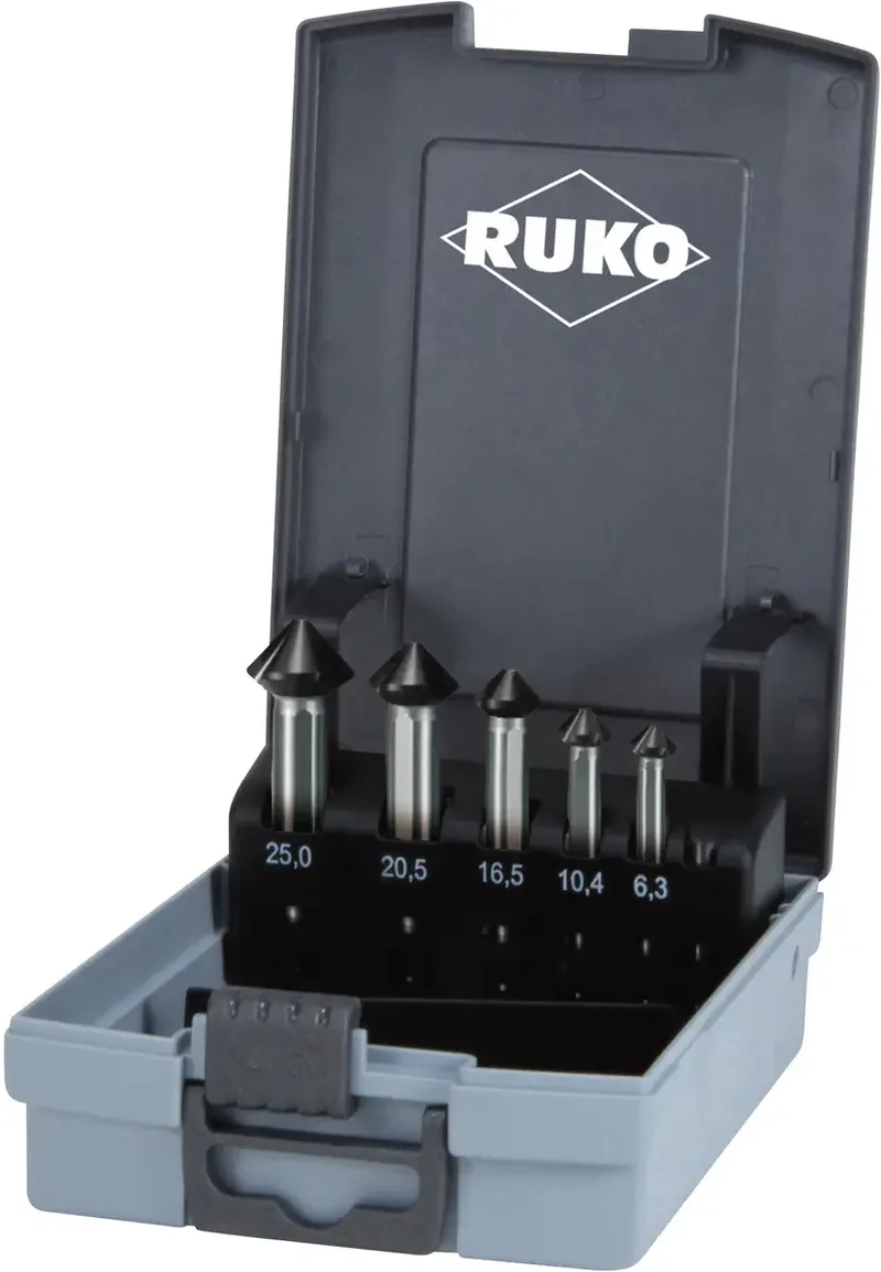 ULTIMATECUT 102791PRO Kegelsenker-Set 6.3 mm, 10.4 mm, 12.4 mm, 16.5 mm, 20.5 mm, 25 mm HSS Zylinderschaft 1 Set by Ruko – product image