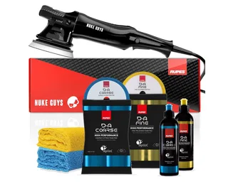 Exzenter Poliermaschine Auto Set LHR15ES Bigfoot Nuke Guys Edition Polierset, (7 tlg), Auto Set LHR15ES Bigfoot Nuke Guys Edition Polierset de Rupes, Noir – image du produit 1 sur 5