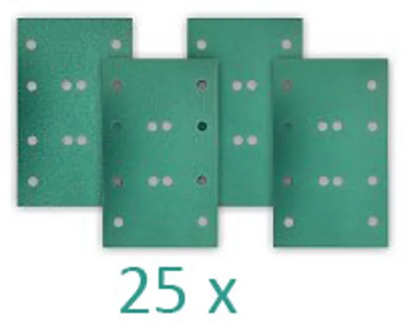 HQ400 Polyester Schuurstroken 80x130mm met 12 gaten P 360 - 25 stuks van Rupes – productafbeelding